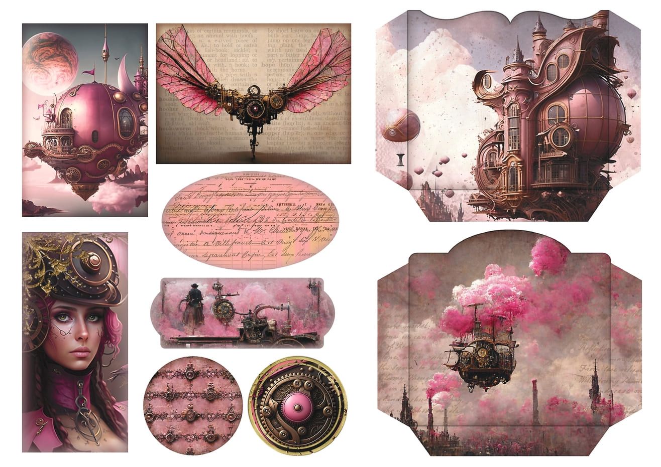 Set štampalica &quot;Steampink&quot;
