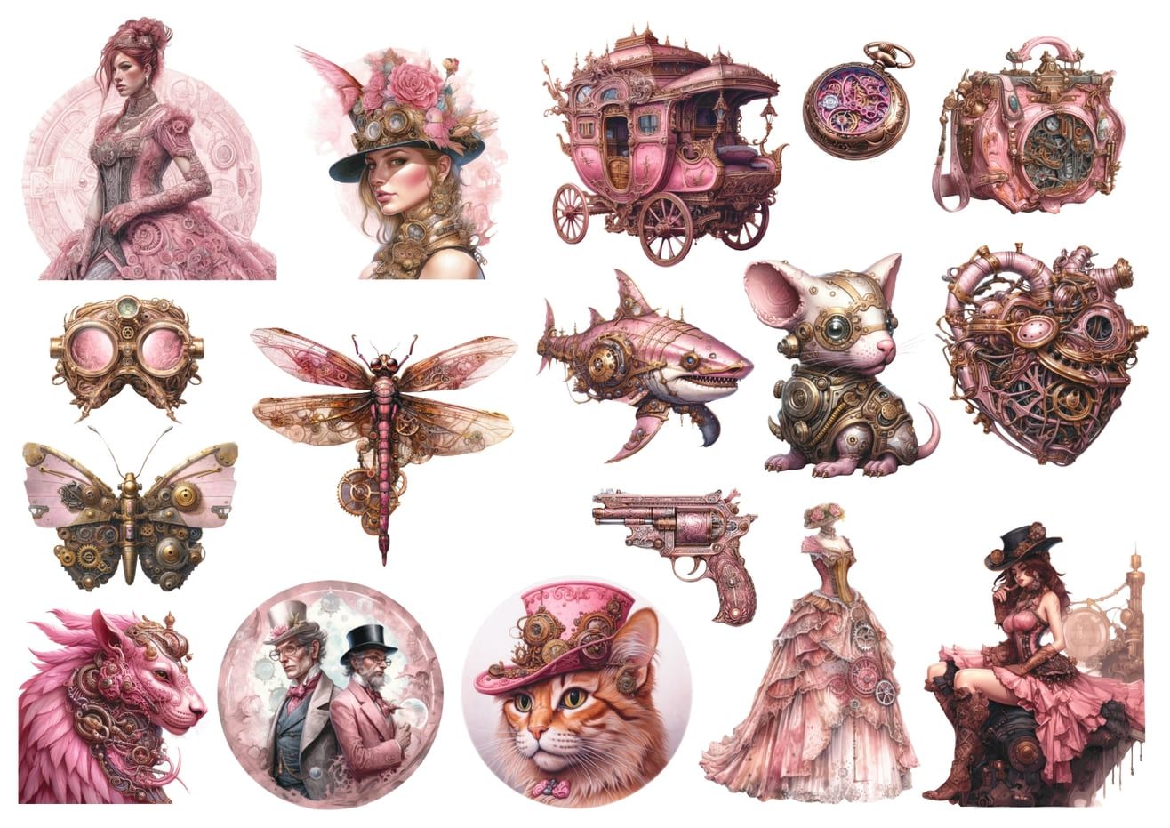 Set štampalica &quot;Steampink&quot;
