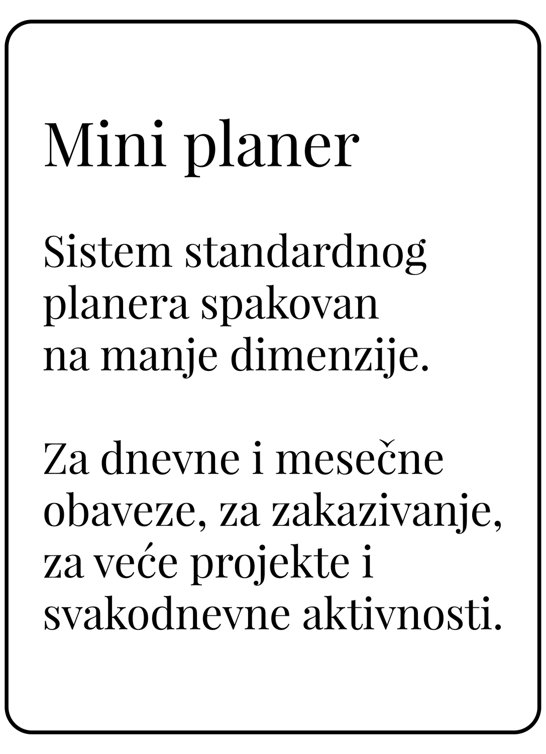 Mini planer