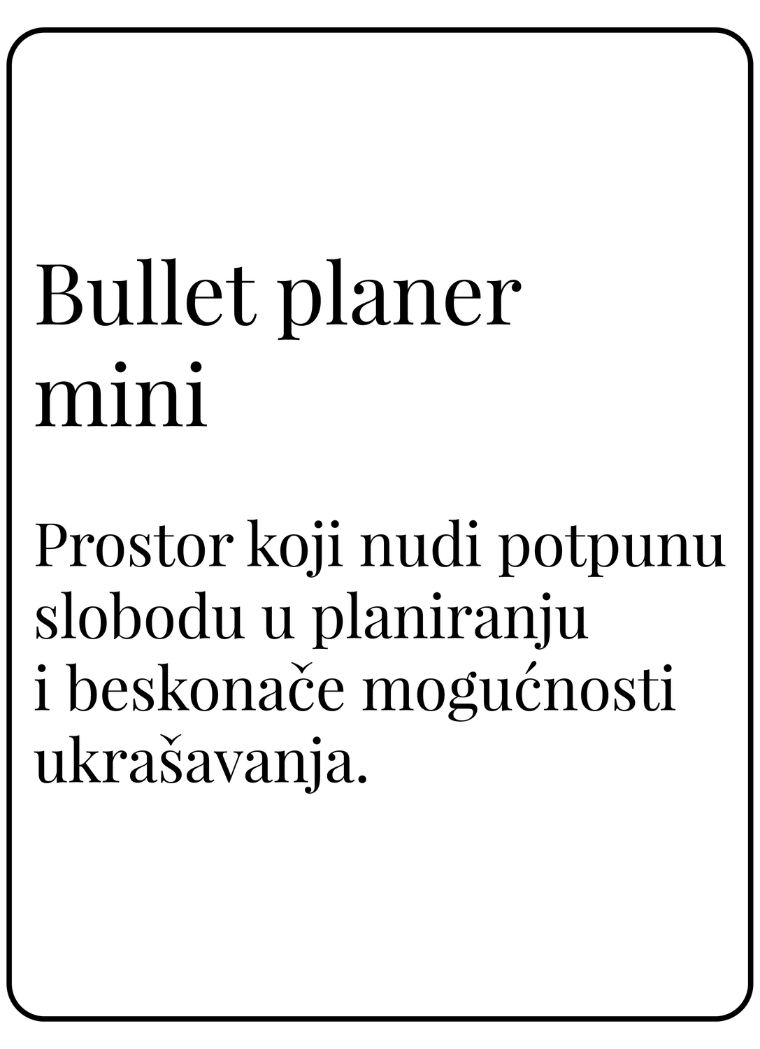 Bullet planer mini
