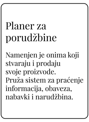 Planer za porudžbine (A5) Planer za porudžbine (A5)
