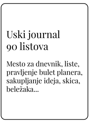 Uski journal sa 90 listova