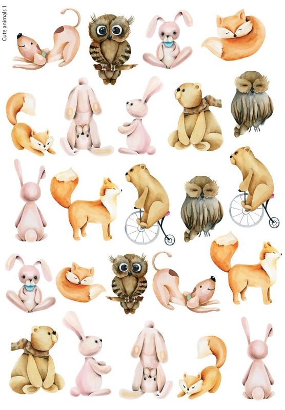Cute Animals 1 (stikeri na popustu)