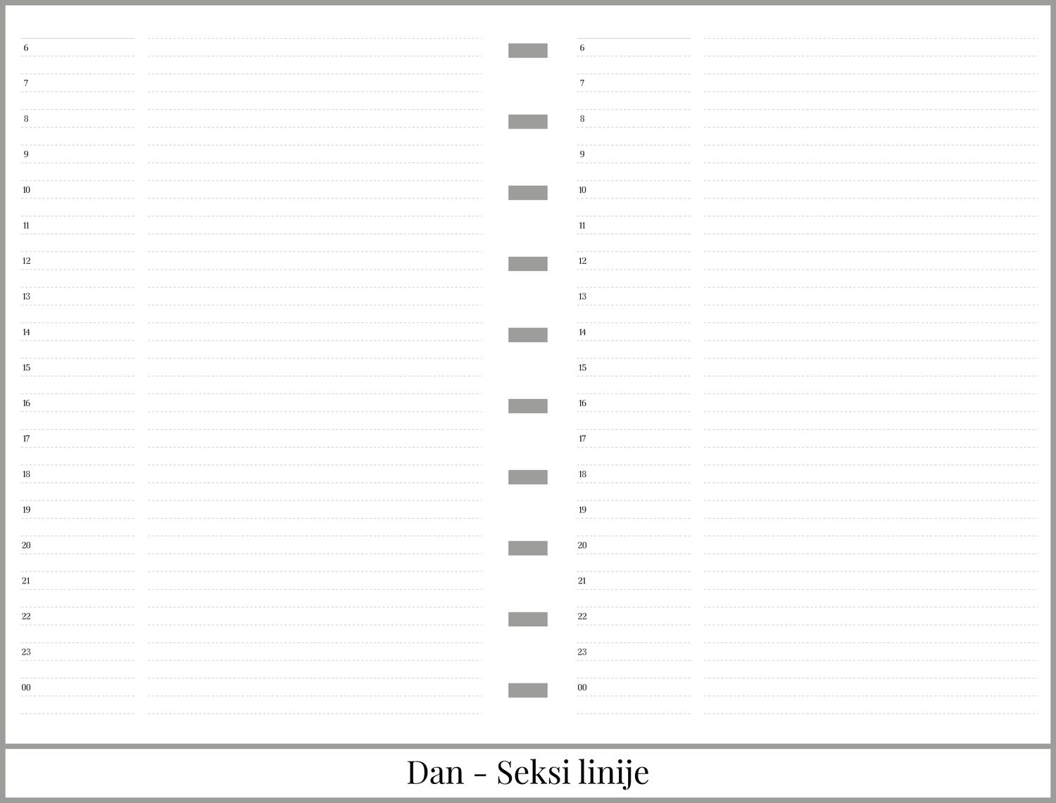 Planer dan-po-strani sa 90 listova (za 5 meseci)