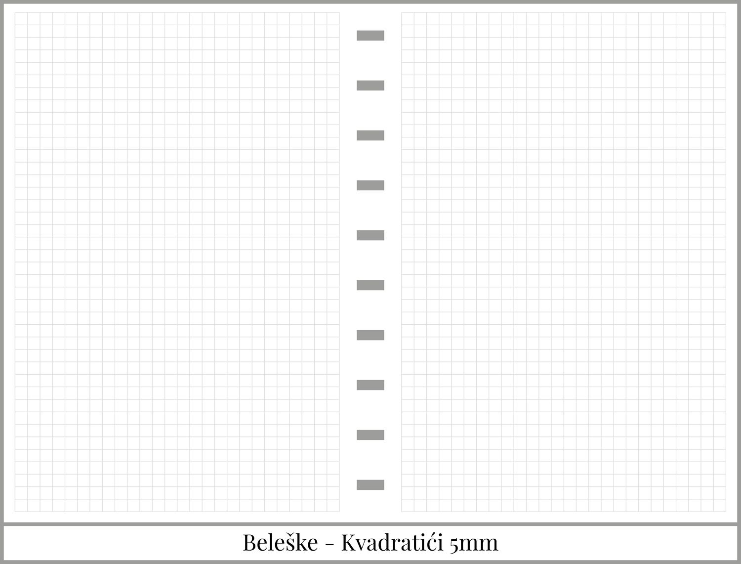 Školski planer sa delom za beleške