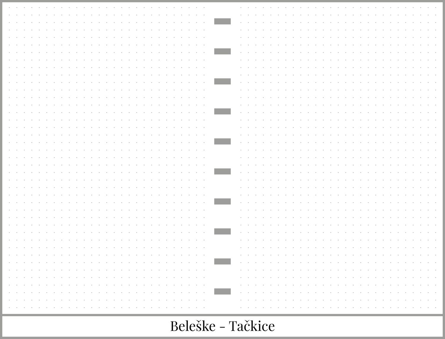 Školski planer sa delom za beleške