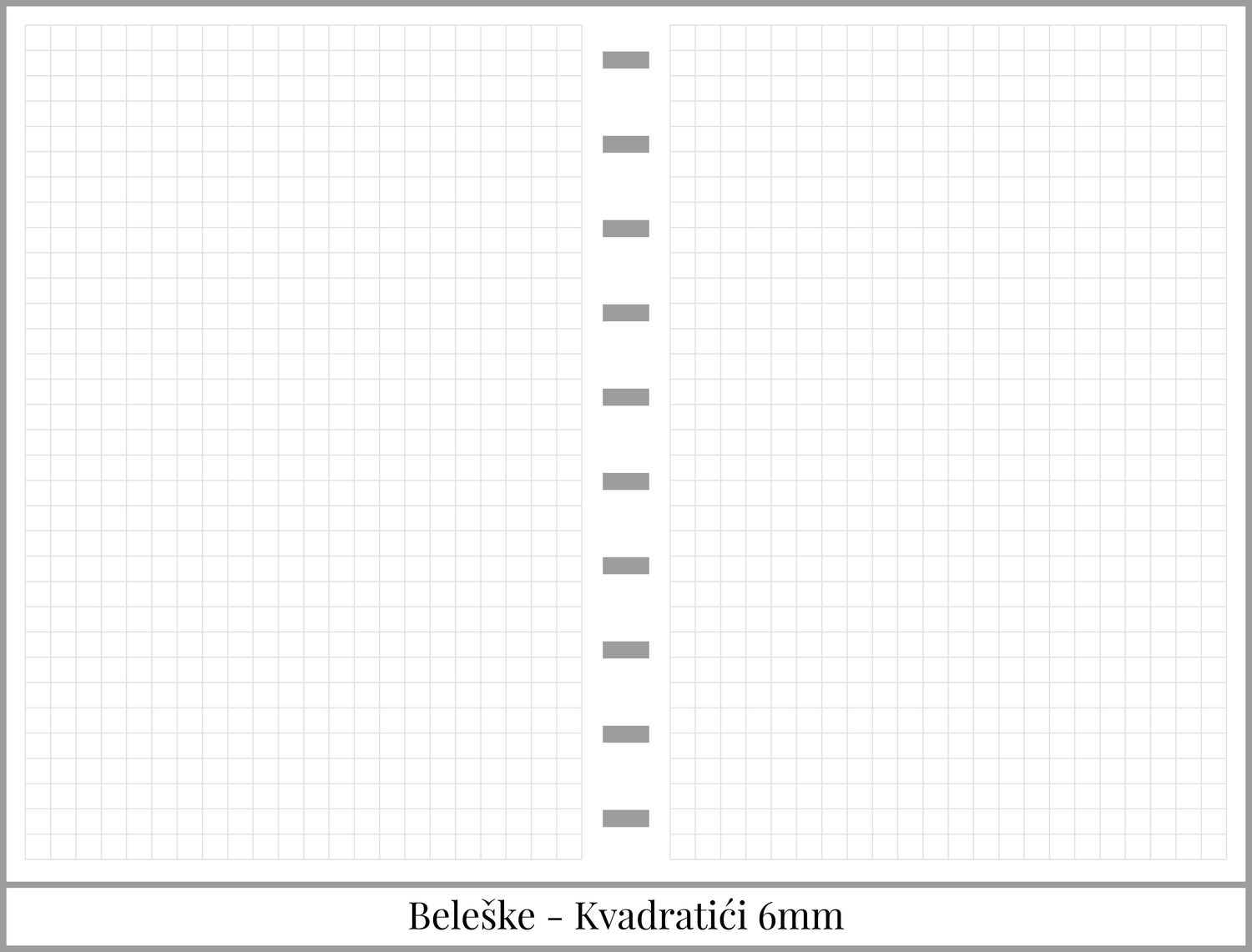 Školski planer sa delom za beleške