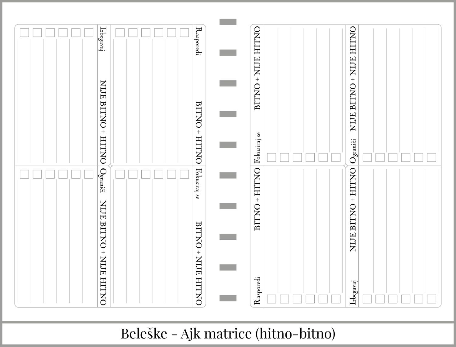 Beleške (A6)