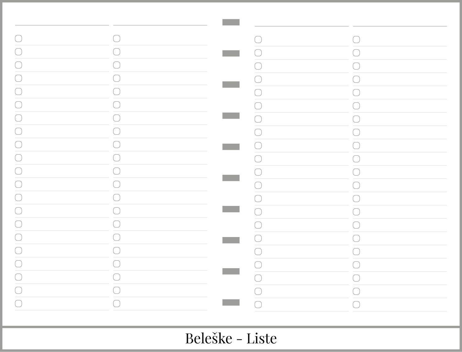 Beleške (A6)