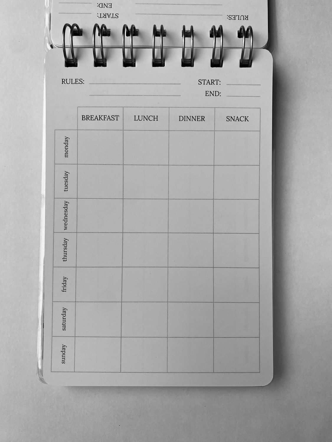 Planer Basic A6 crno-beli