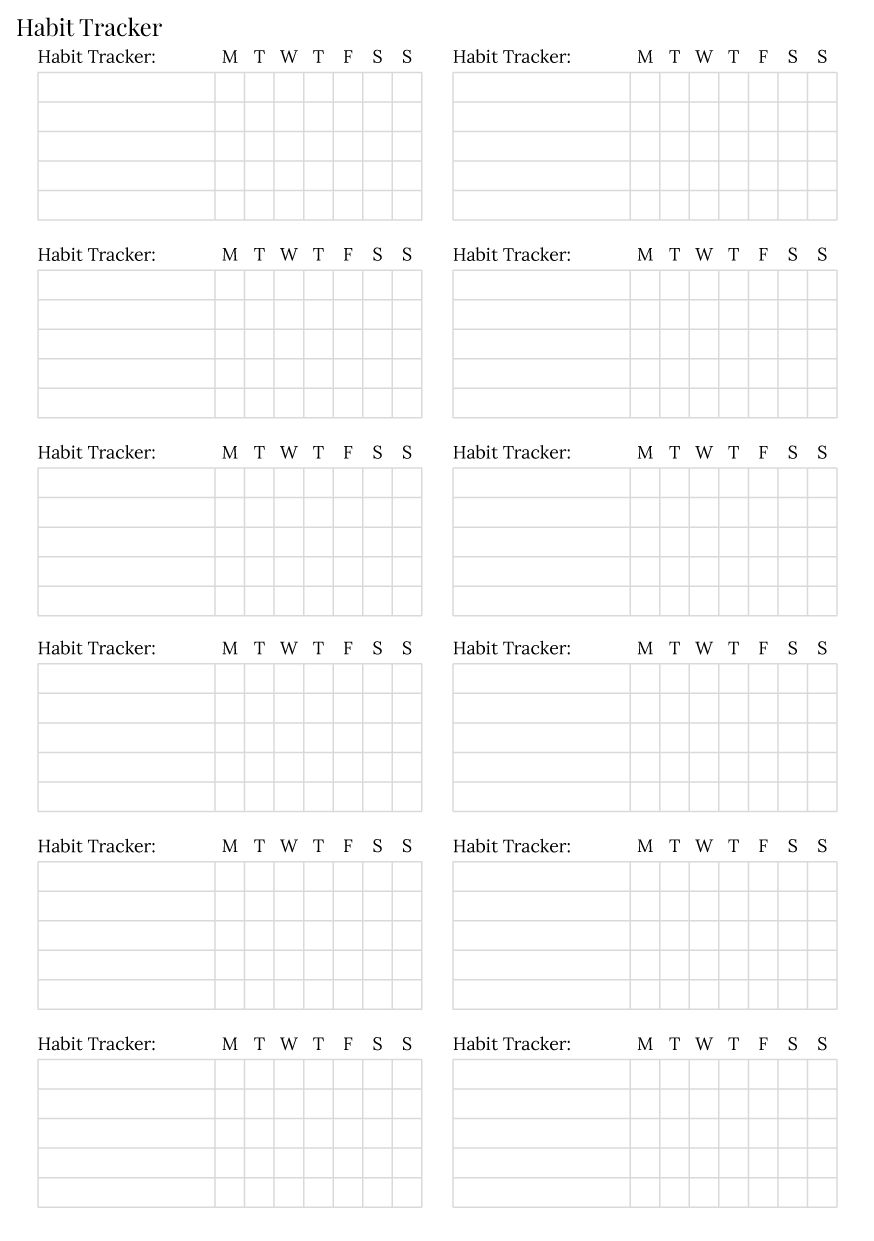 Stikeri &quot;Habit Tracker&quot;