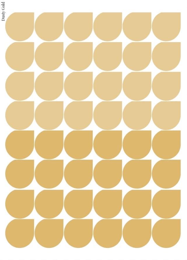 Stikeri set &quot;Dusty Gold&quot;