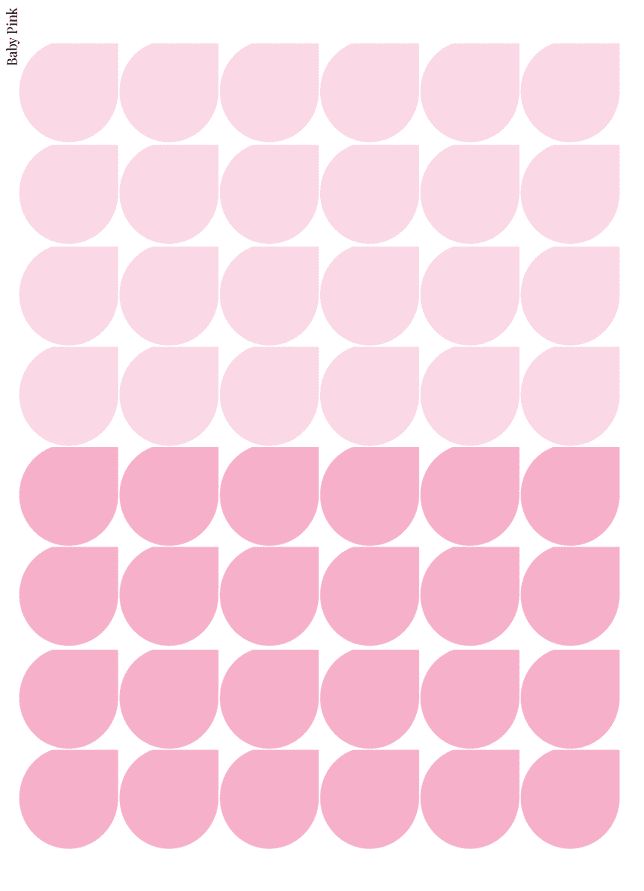 Stikeri set &quot;Baby Pink&quot;