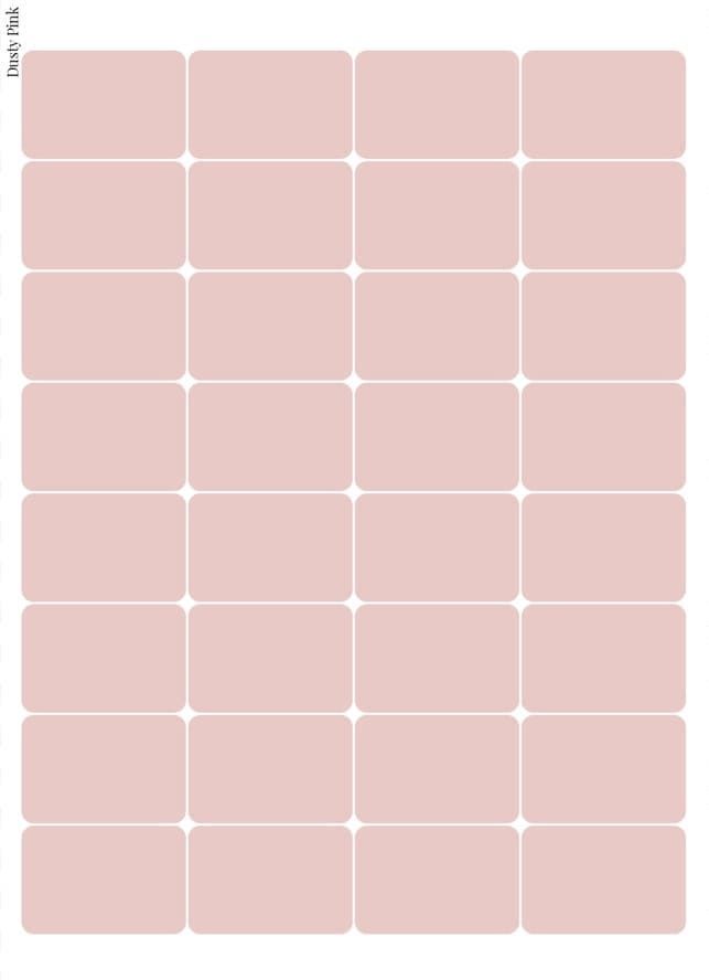 Stikeri set &quot;Dusty Pink&quot;