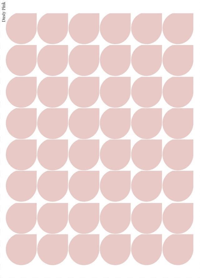 Stikeri set &quot;Dusty Pink&quot;