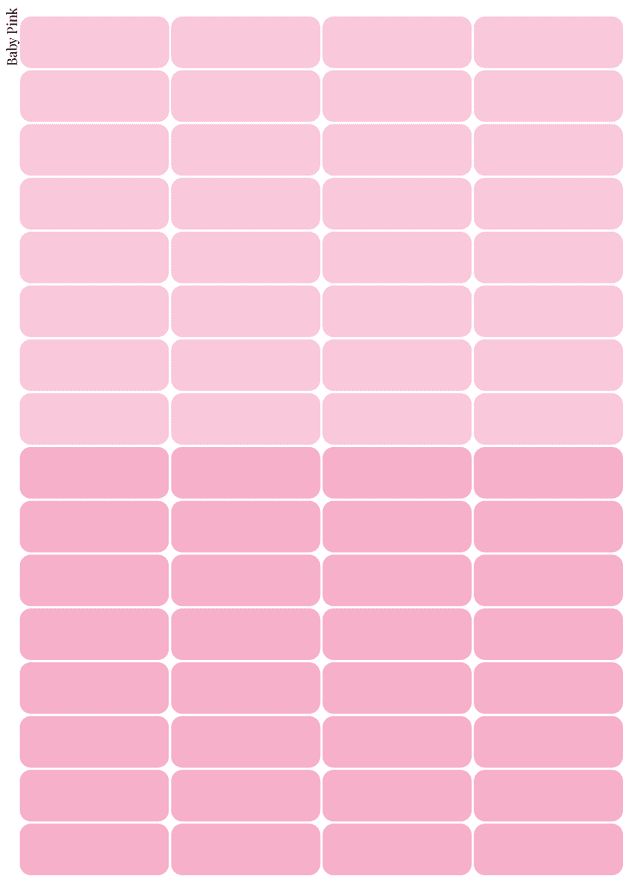Stikeri set &quot;Baby Pink&quot;