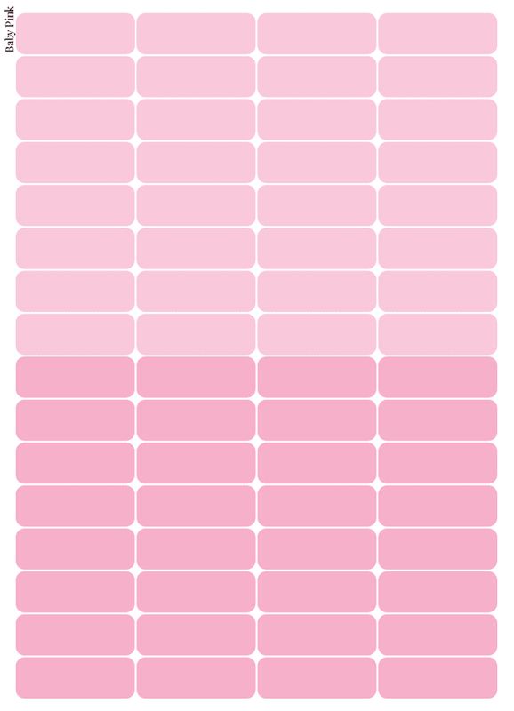 Stikeri set &quot;Baby Pink&quot;