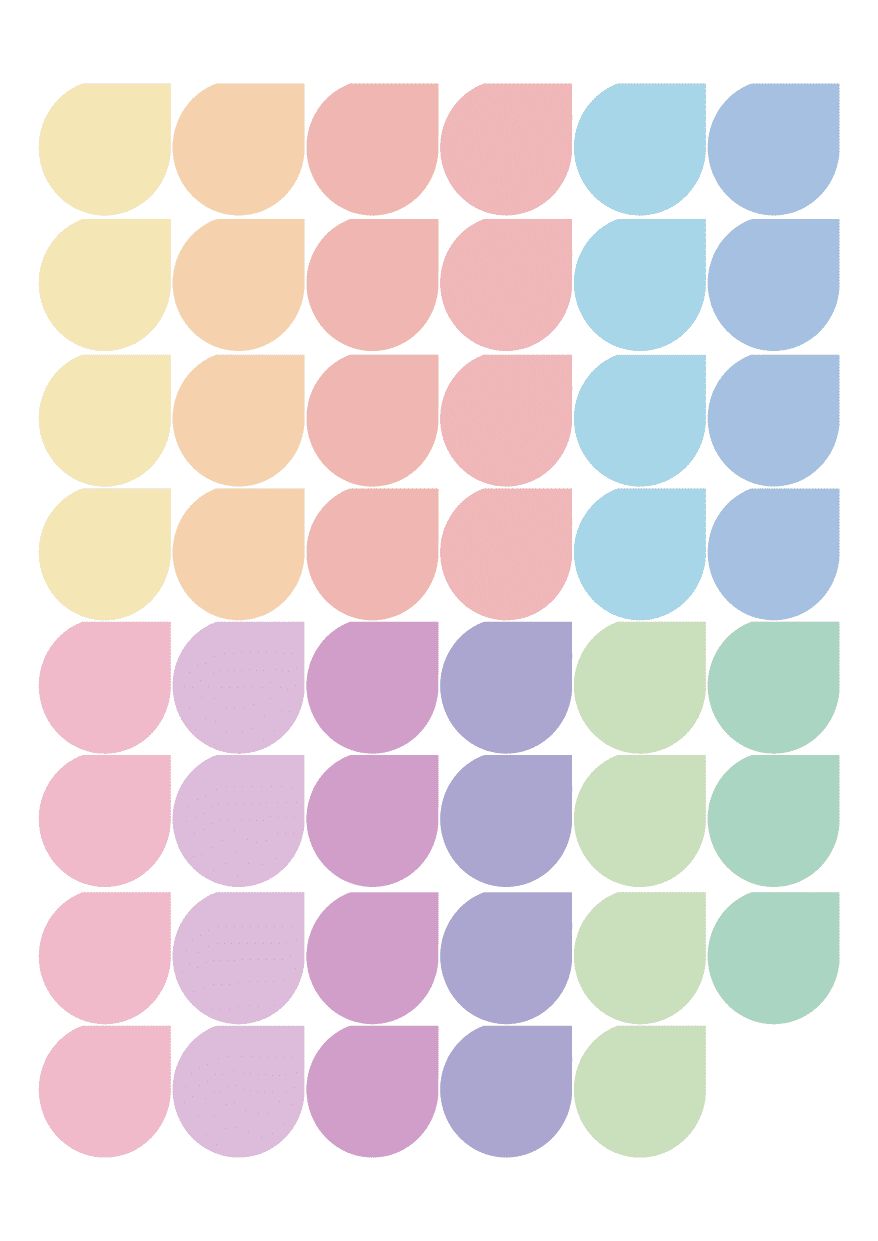 Stikeri set &quot;Pastel&quot;
