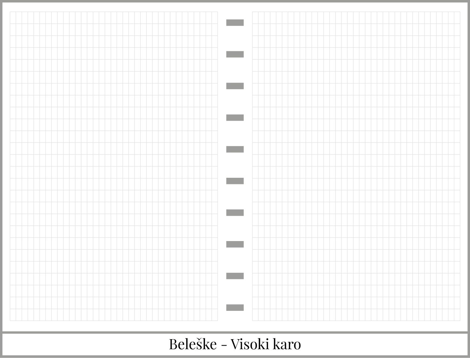 Školski planer sa delom za beleške