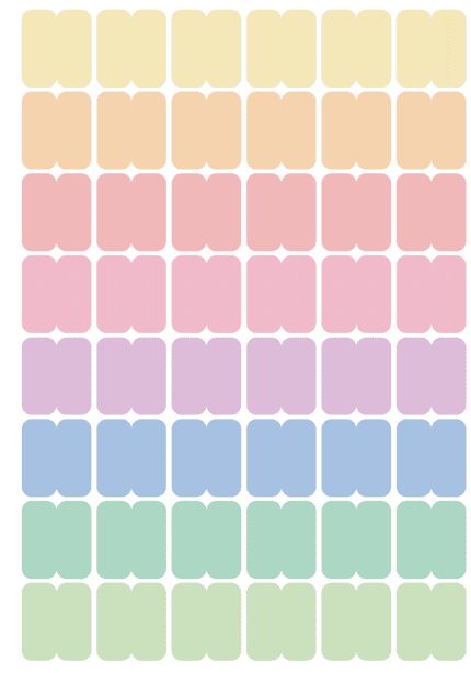 Stikeri tabovi &quot;Pastel&quot; veći