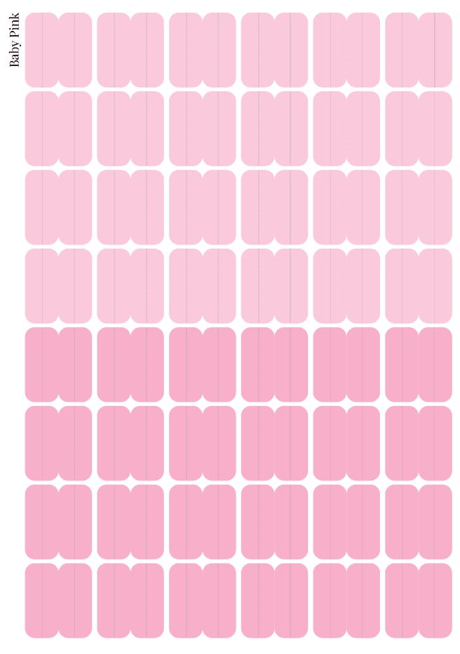 Stikeri tabovi &quot;Baby Pink&quot; veći