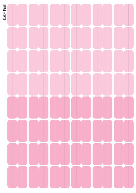 Stikeri tabovi &quot;Baby Pink&quot; veći