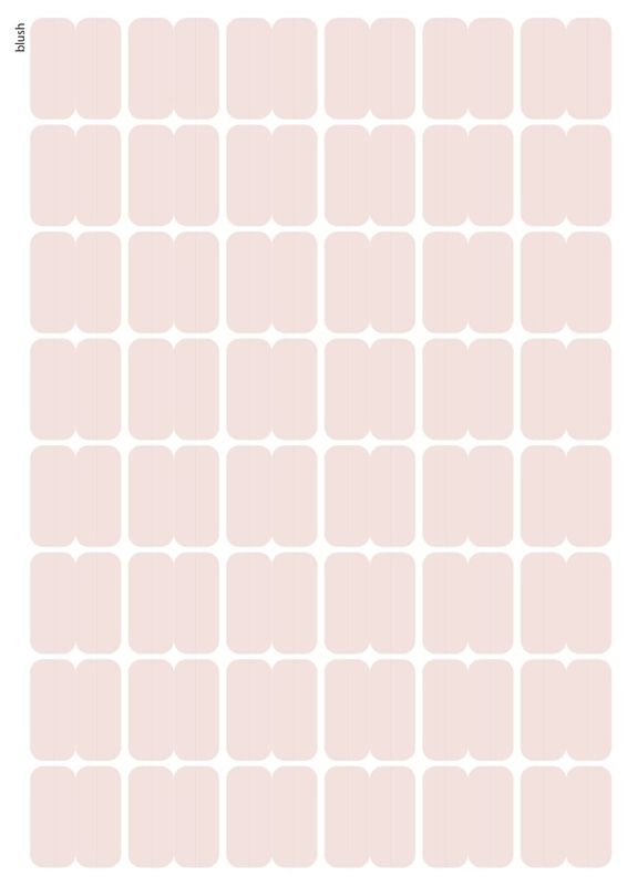 Stikeri tabovi &quot;Blush&quot; veći