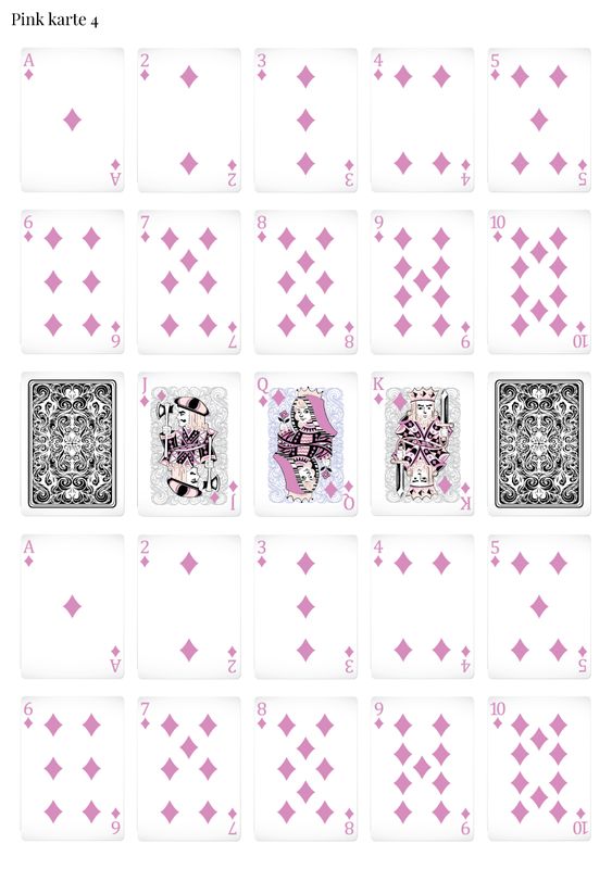 Stikeri &quot;Pink karte 4&quot;