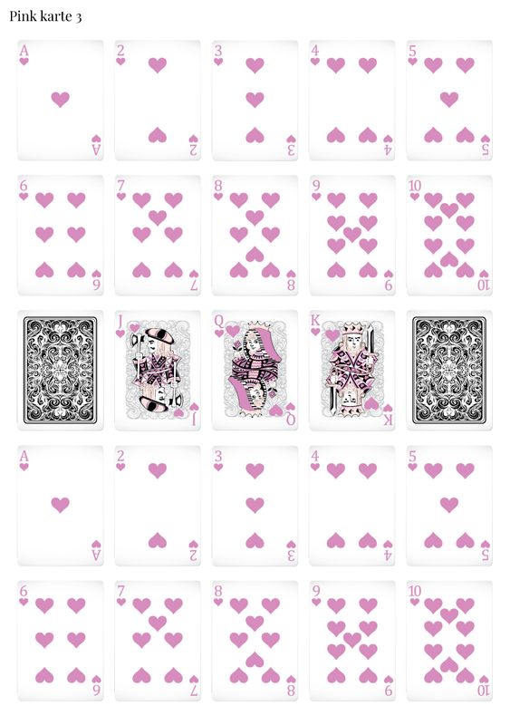 Stikeri &quot;Pink karte 3&quot;