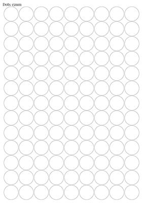 Stikeri &quot;Dots 15mm&quot;