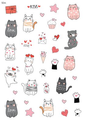 Stikeri "Kiss"