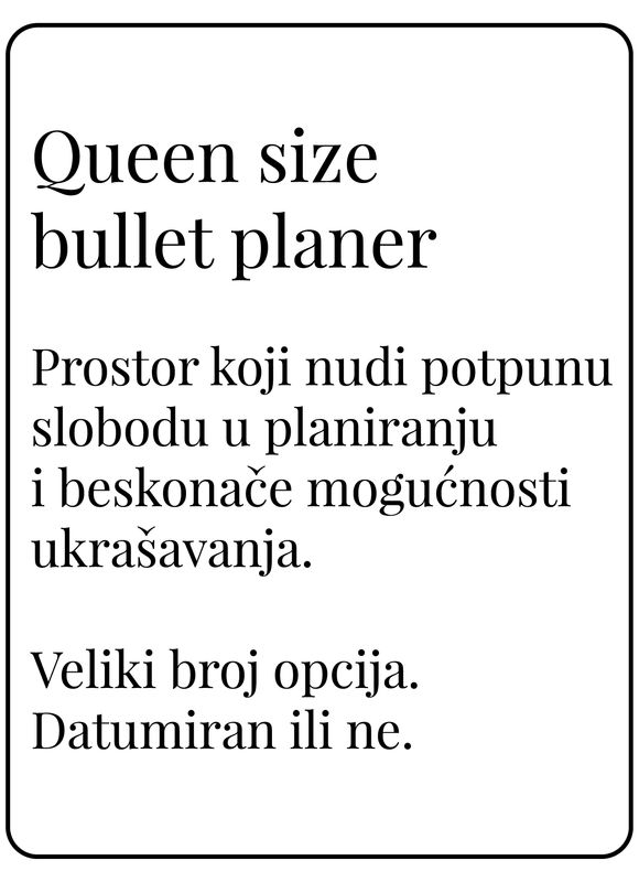 Queen-size bullet planer