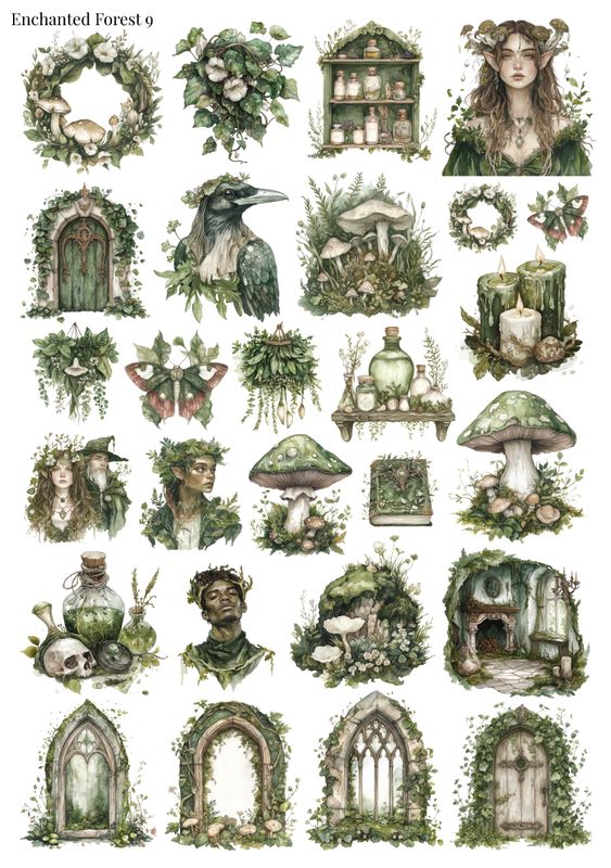 Stikeri &quot;Enchanted Forest 09&quot;