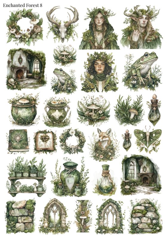 Stikeri &quot;Enchanted Forest 08&quot;