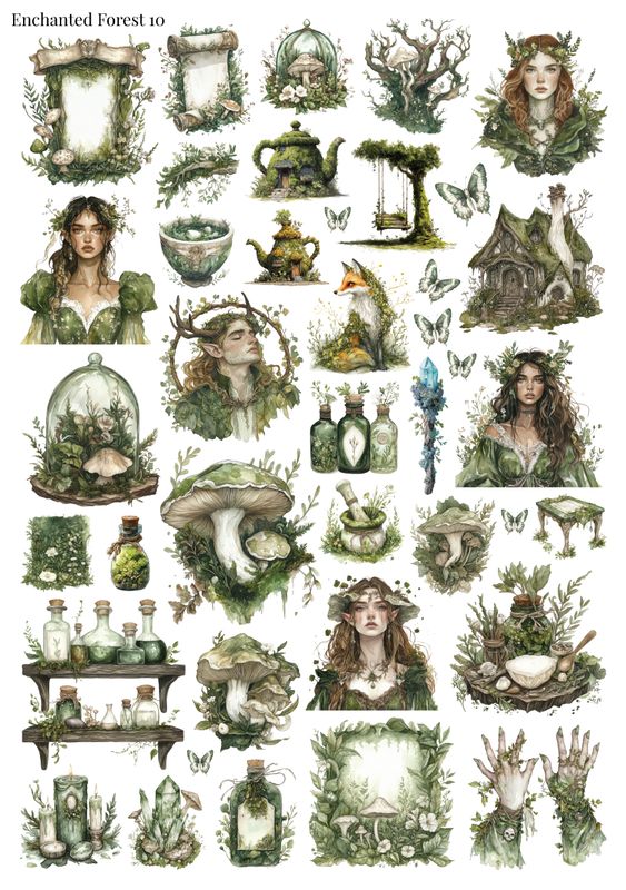 Stikeri &quot;Enchanted Forest 10&quot;