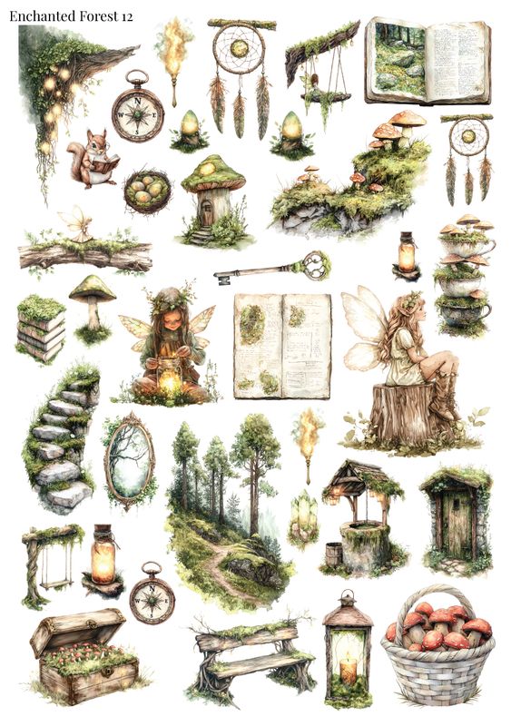 Stikeri &quot;Enchanted Forest 12&quot;