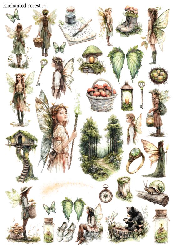 Stikeri &quot;Enchanted Forest 14&quot;