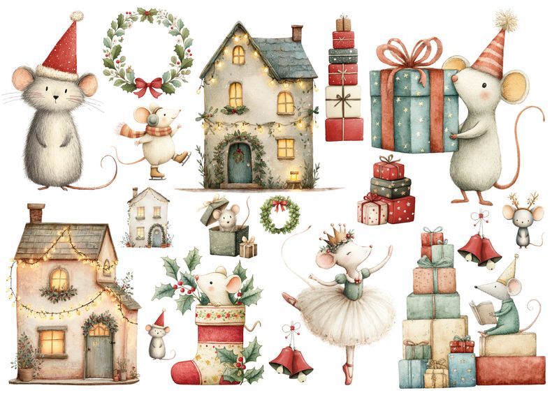 Set štampalica &quot;Christmouse Time&quot;