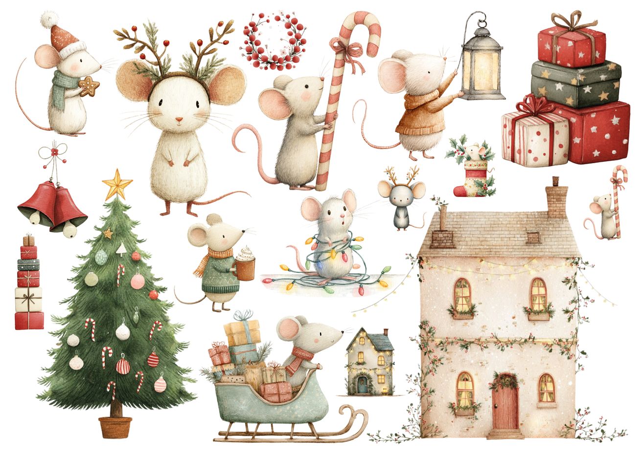 Set štampalica &quot;Christmouse Time&quot;