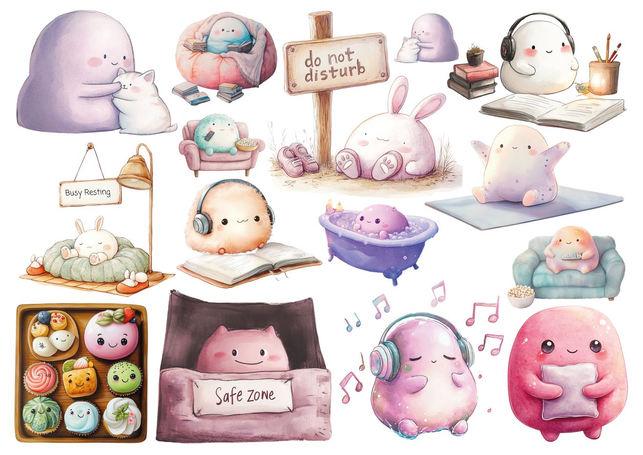 Set štampalica "Busy Resting" Set štampalica "Busy Resting"