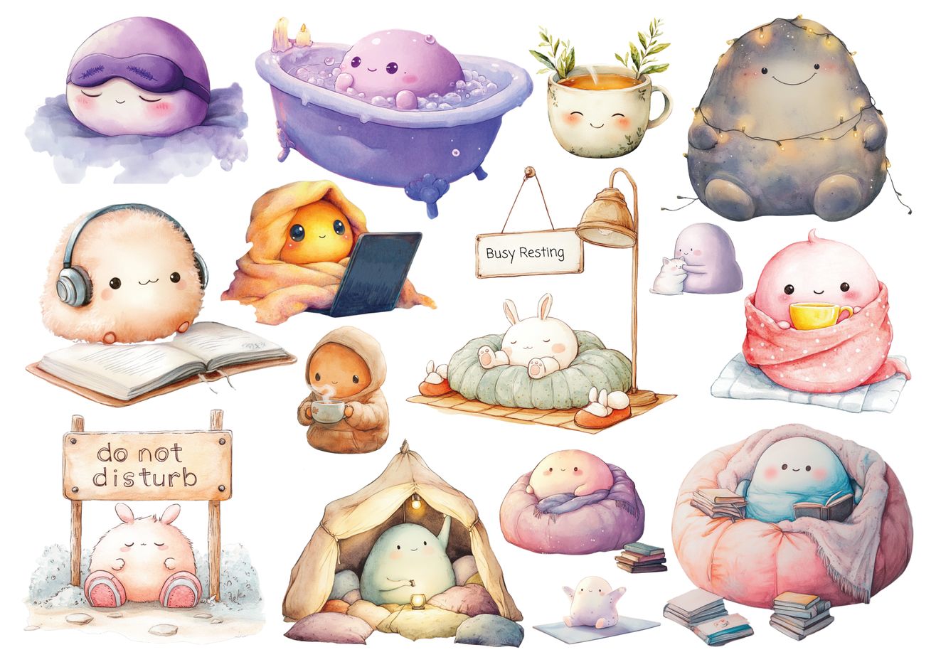 Set štampalica "Busy Resting" Set štampalica "Busy Resting"