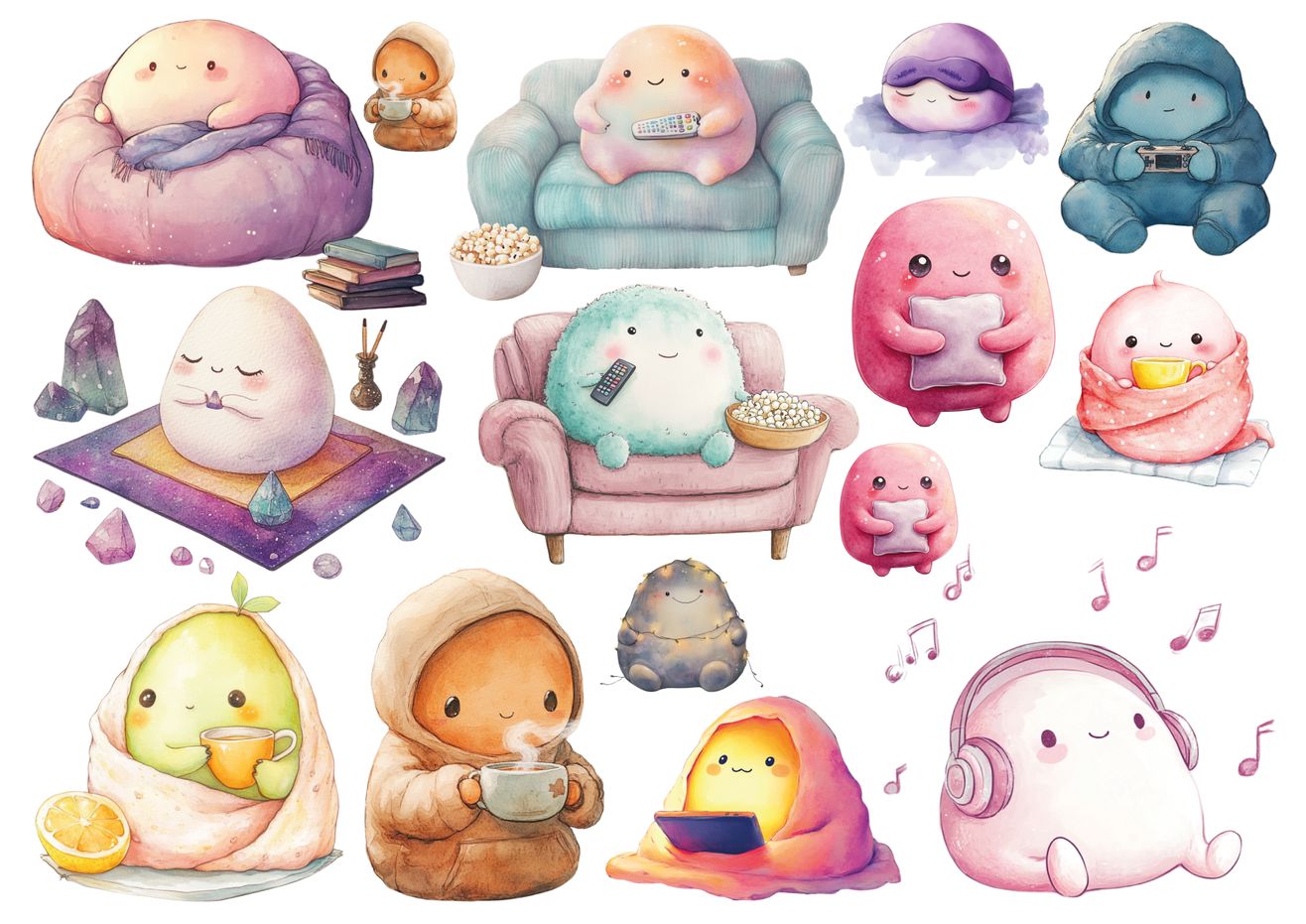 Set štampalica "Busy Resting" Set štampalica "Busy Resting"