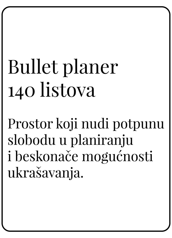 Bullet planer sa 140 listova (A5)