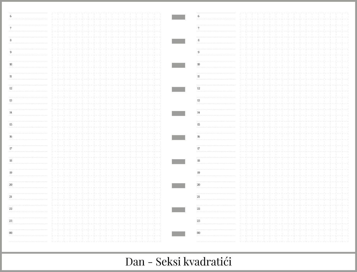 Planer dan-po-strani sa 90 listova | 5 meseci (A5)