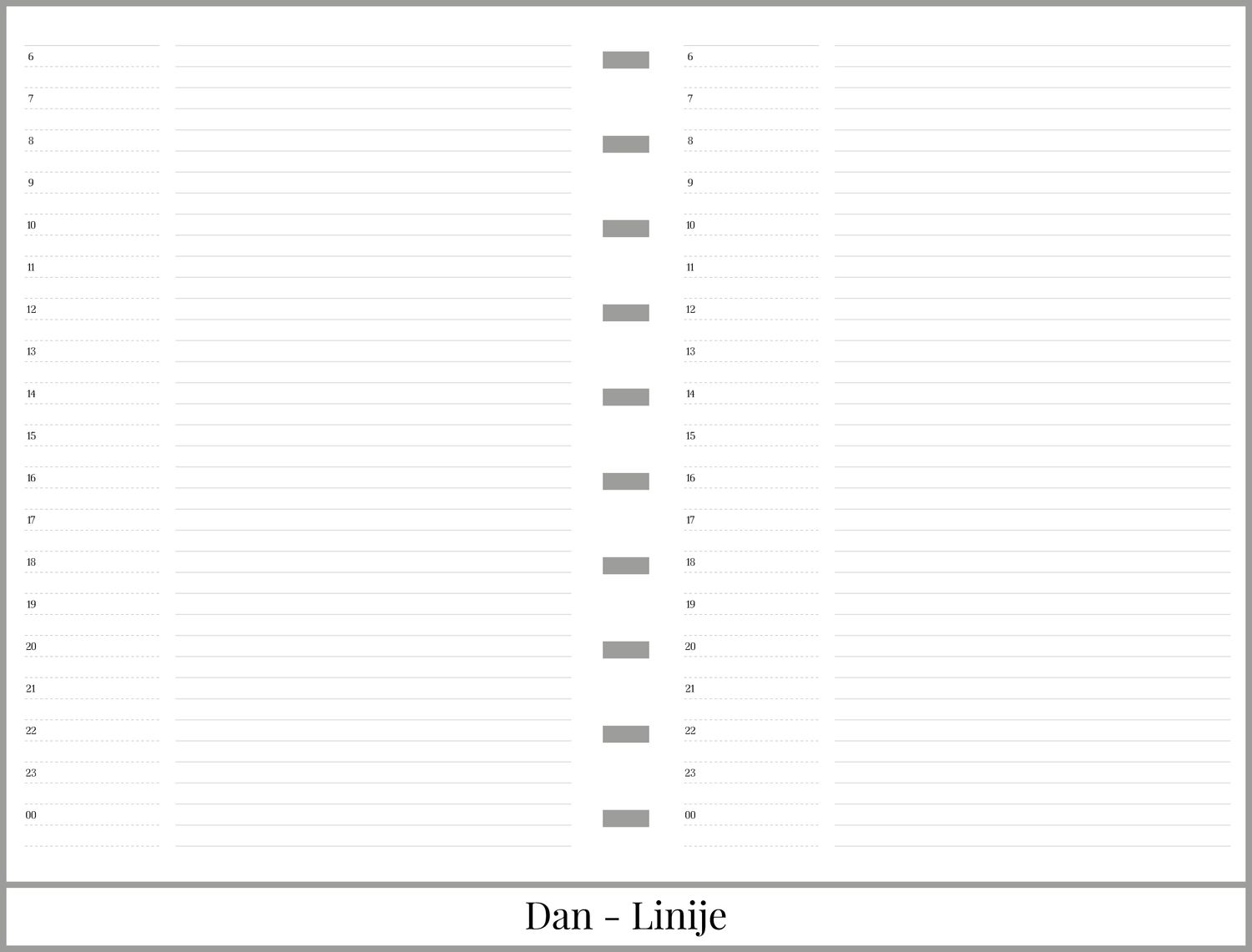 Planer dan-po-strani sa 140 listova | 8 meseci (A5)