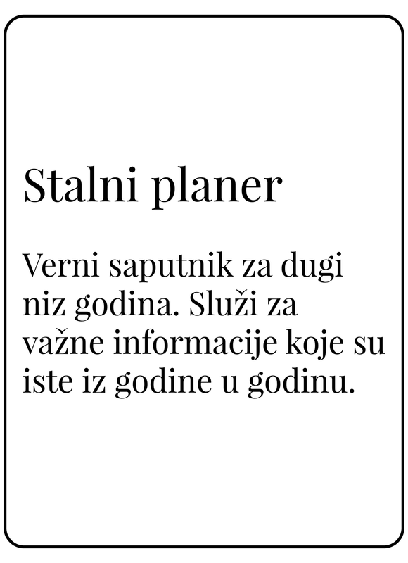 Stalni planer (A5)