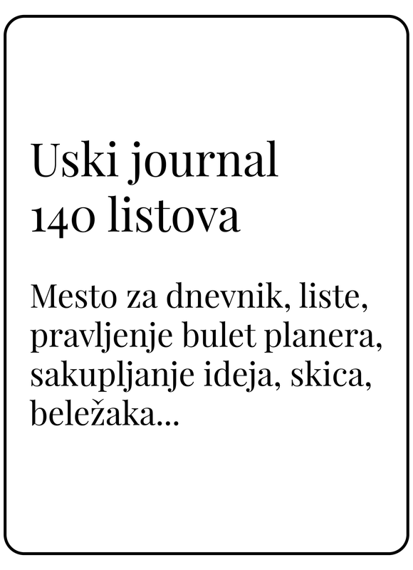 Uski journal sa 140 listova (99x210)