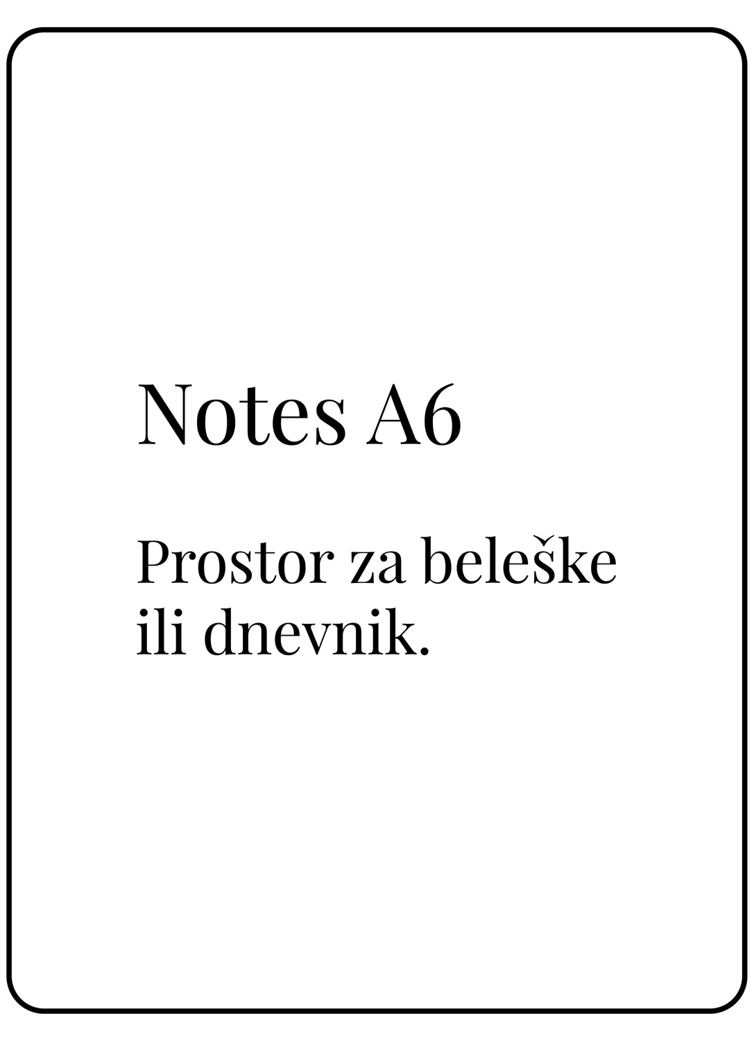 Notes A6