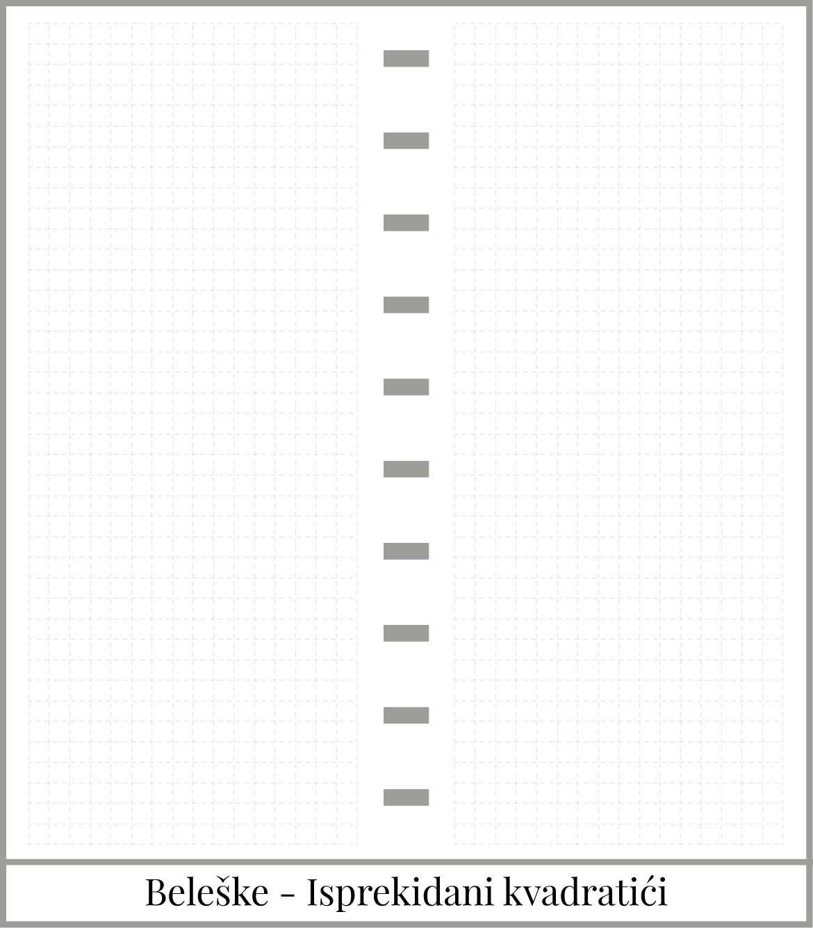 Uski školski planer sa delom za beleške (99x210)