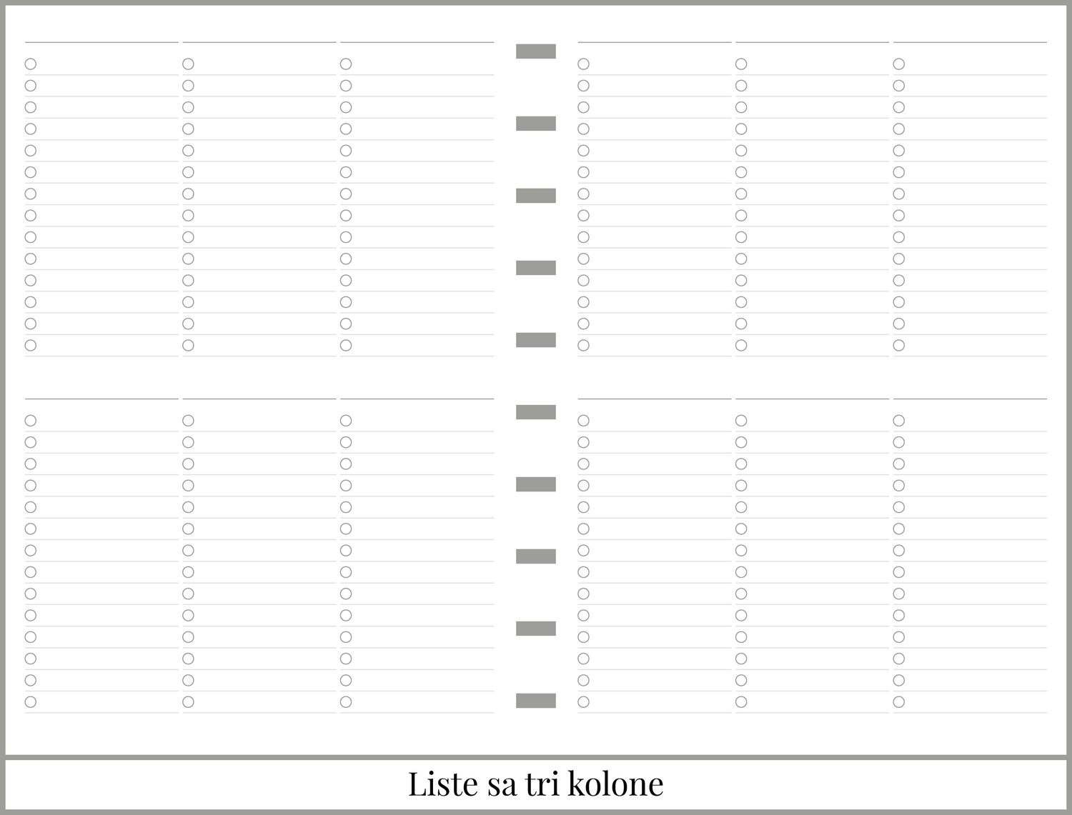 Bullet planer sa 90 listova (A5)